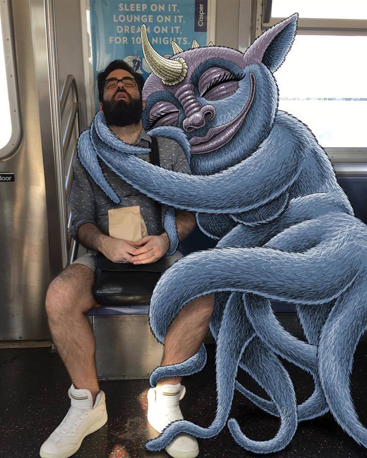 monsters on a train