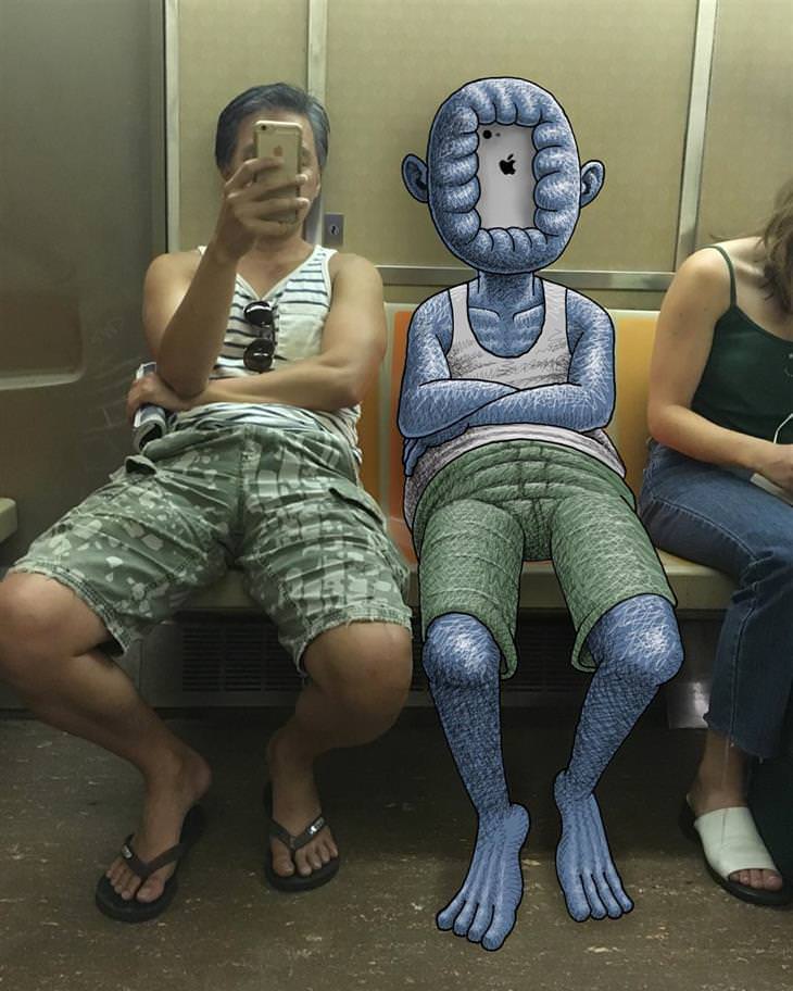 monsters on a train