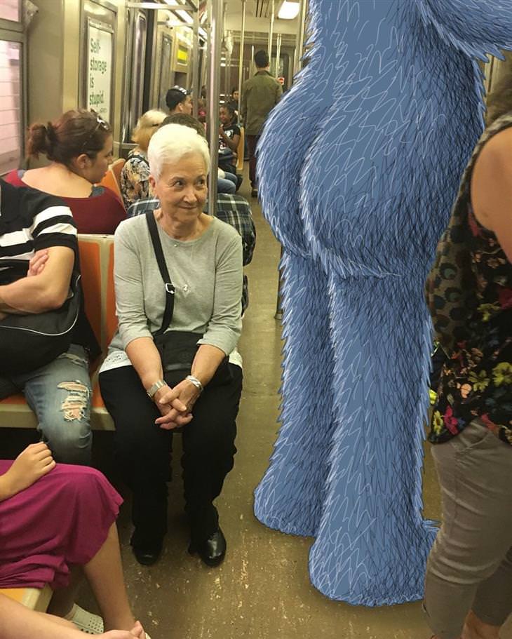 monsters on a train