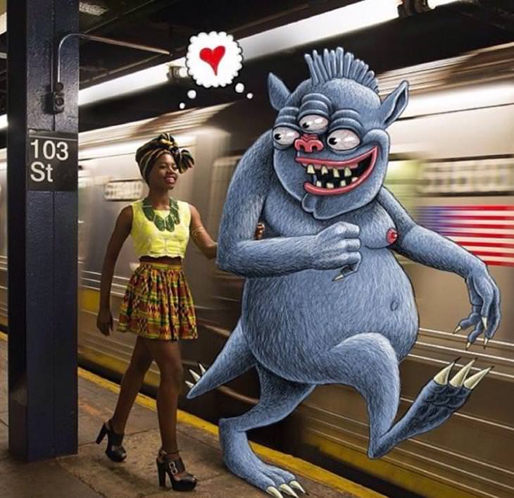 monsters on a train