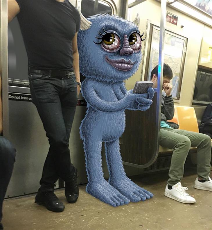 monsters on a train