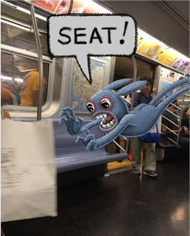 monsters on a train