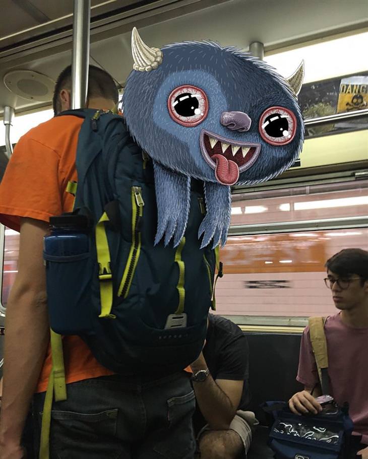 monsters on a train