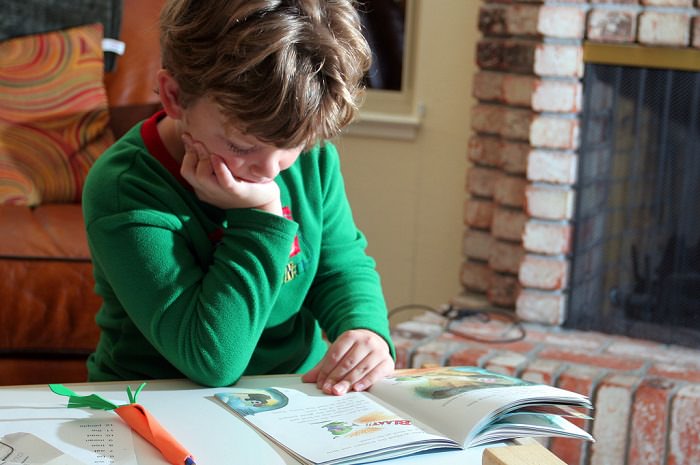 children studying