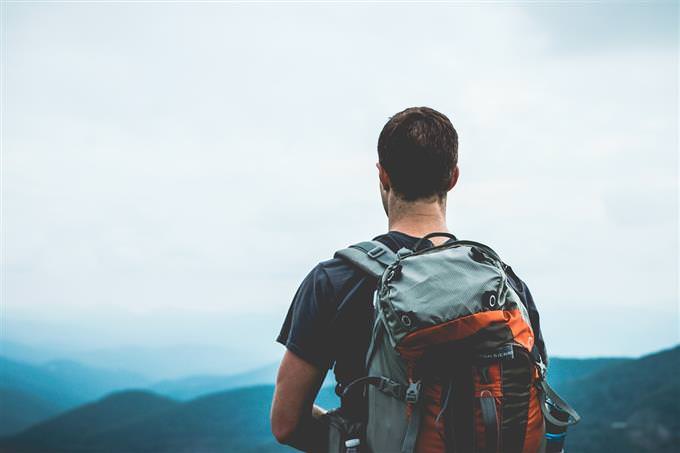 quiz: man looking at a view