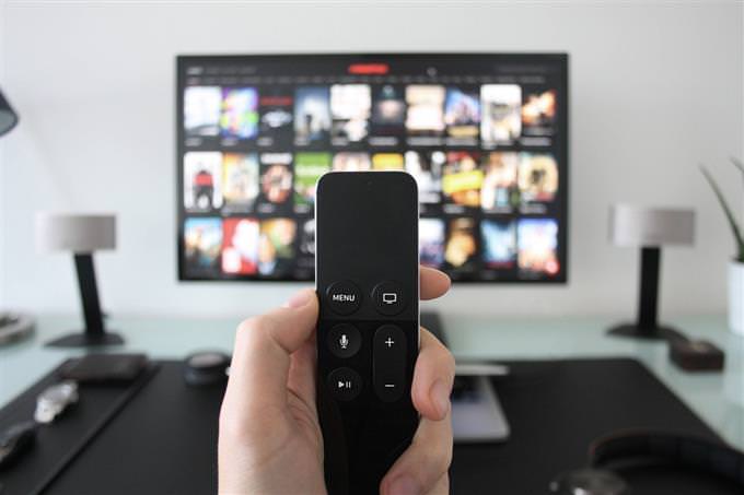 quiz: hand holding a remote