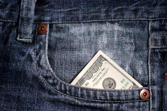 quiz: 100 dollar bill in jeans pocket