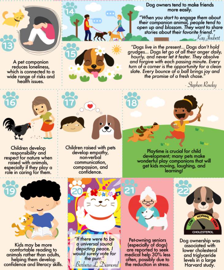 40 reasons to have a pet infographic