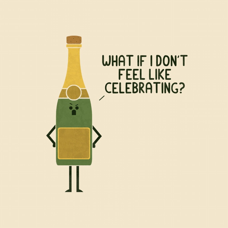 champagne doesn't feel like celebrating