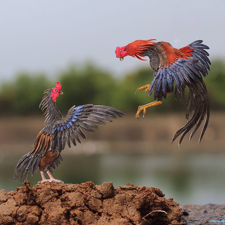 Vaishali and Nayan bird art