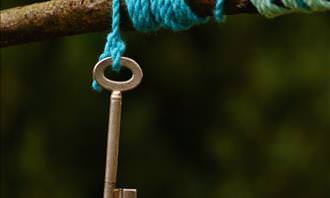 key on string