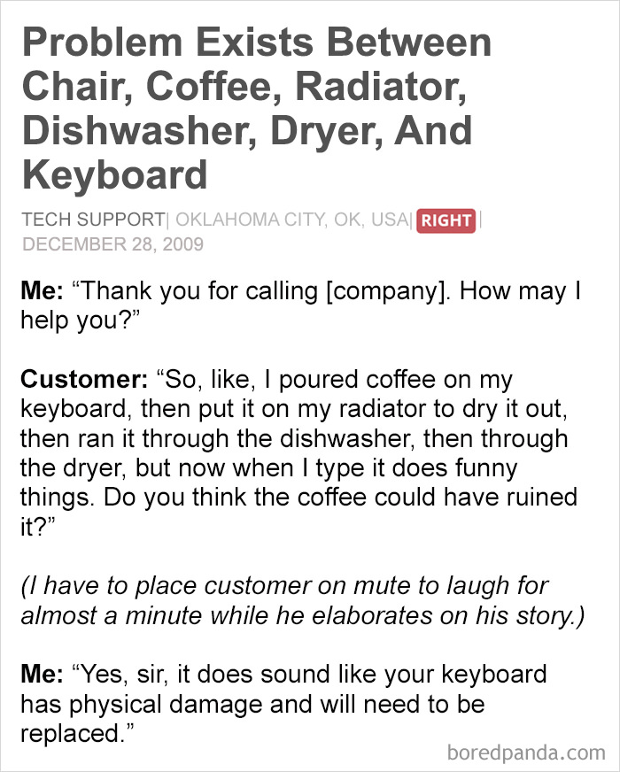 Funny customer stories