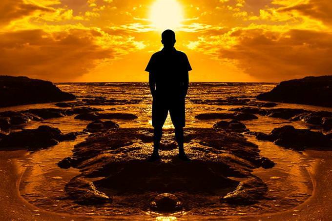 Personality Test: A person in front of the sunset