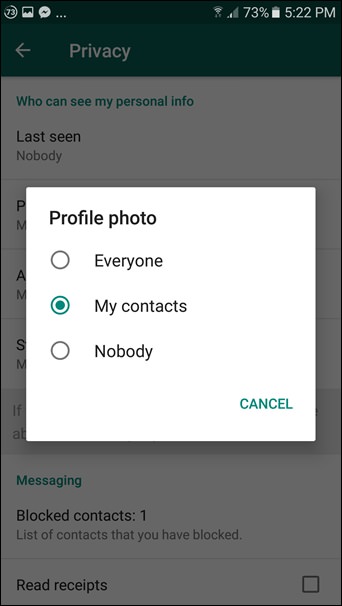 WhatsApp Privacy