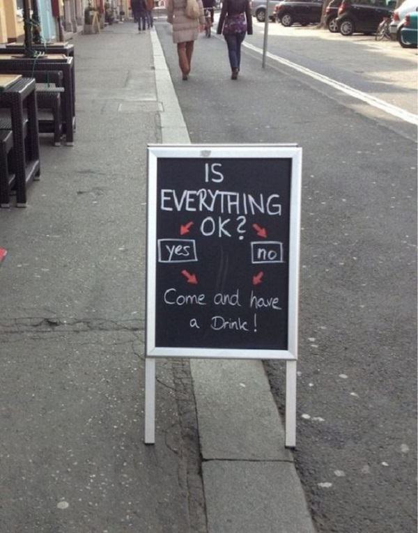 Hilarious Chalkboard Signs