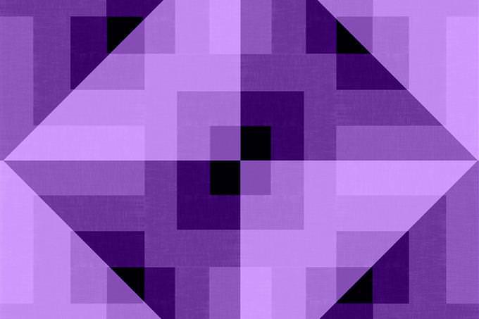 An abstract graphic illustration in shades of purple