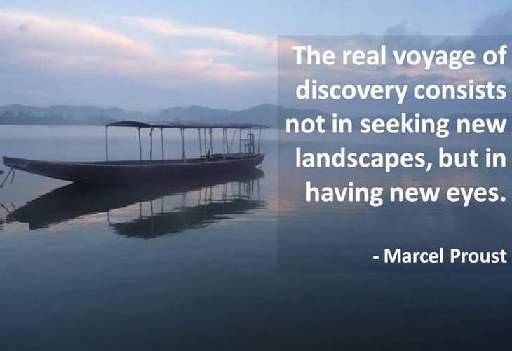 Marcel Proust - The real voyage of discovery consists not in seeking new landscapes, but in having new eyes.