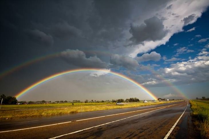 natural phenomena - double rainbow