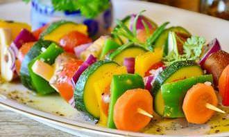 Vegetable skewers