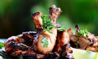 Roasted chicken legs