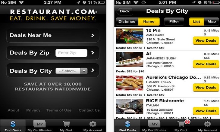 Restaurant Apps to Save Money 