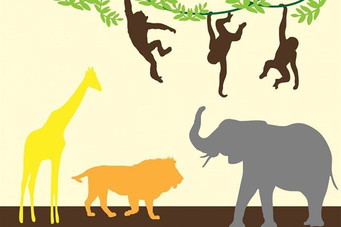 An illustration of all kinds of animals