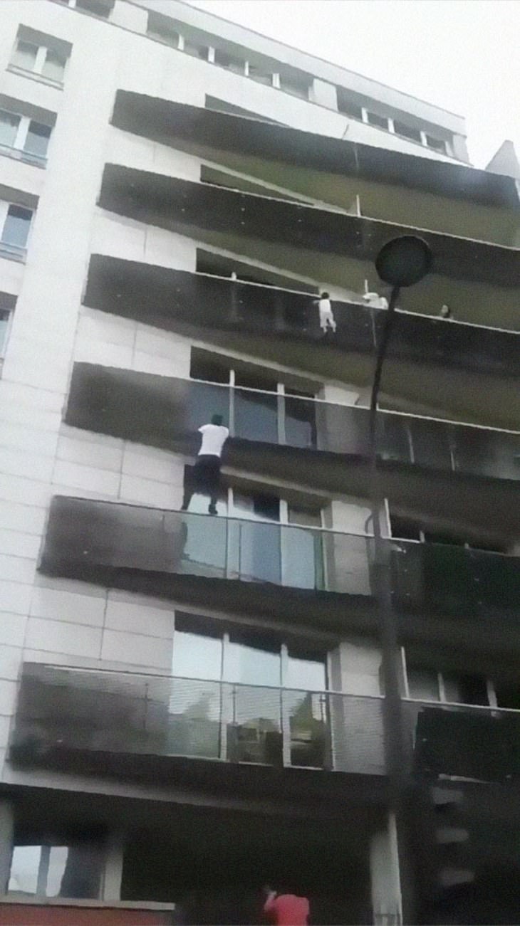 Spiderman of Paris Mamoudou Gassama heroic rescue of baby