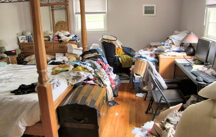 messy bedroom