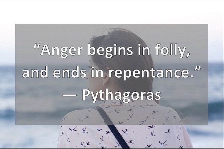 “Anger begins in folly, and ends in repentance.” ― Pythagoras