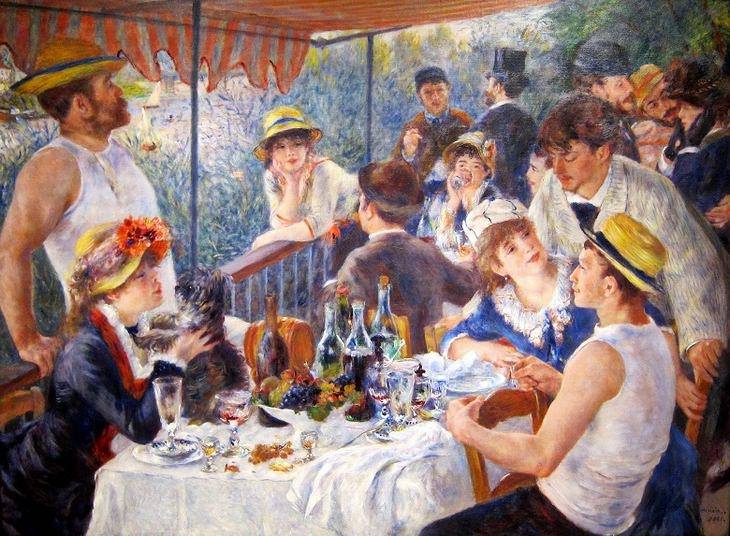 Pierre August Renoir - Luncheon of the Boating Party - renoir famous paintings