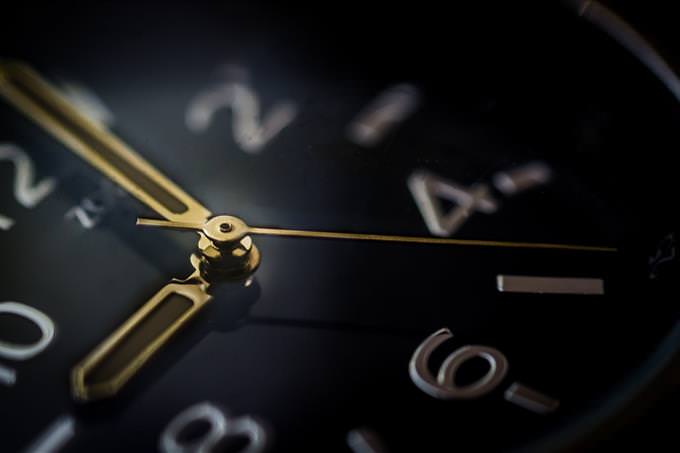 closeup of clock face