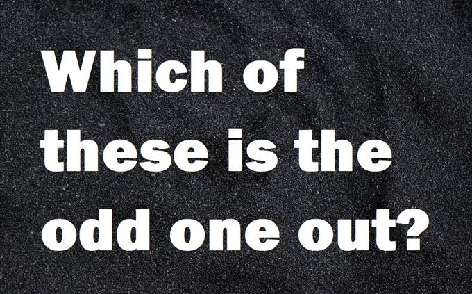 odd one out quiz