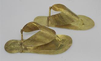 Golden sandals