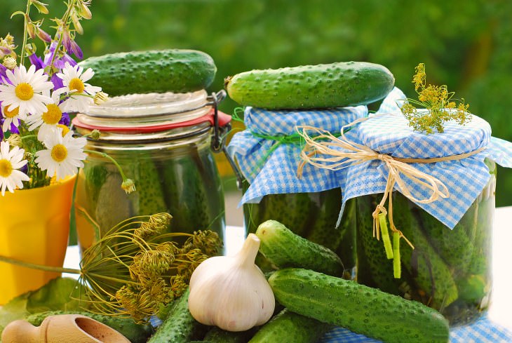 Pickle Juice in jars