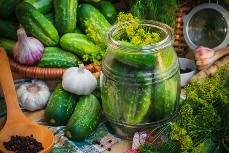 Pickle Juice in jars