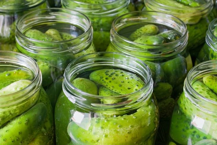 Pickle Juice in jars