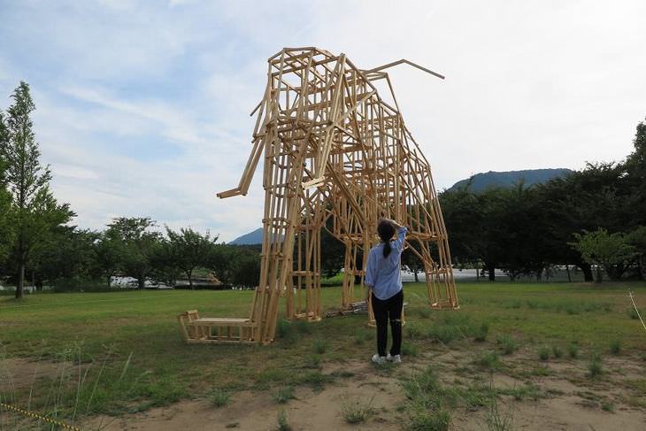 rice straw art