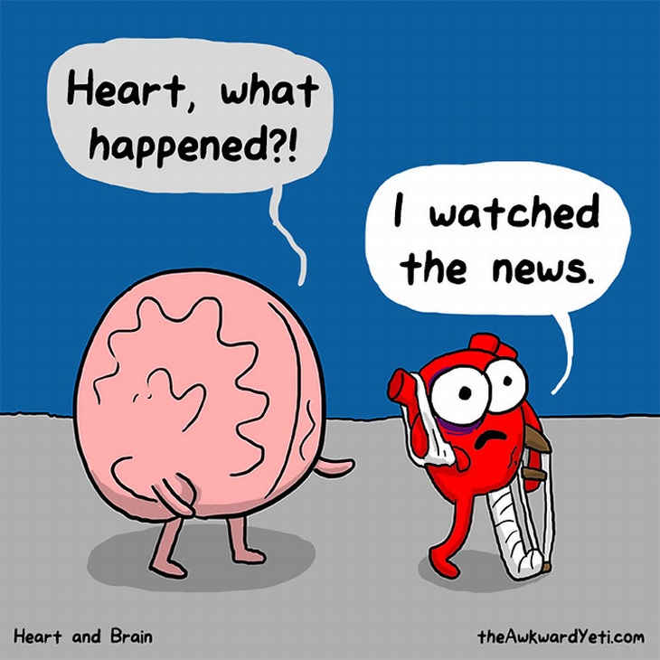 Heart versus the Brain Comics