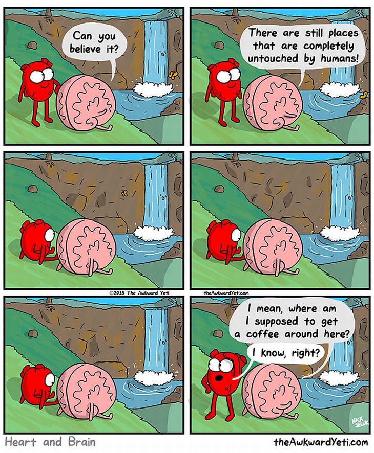 Heart versus the Brain Comics