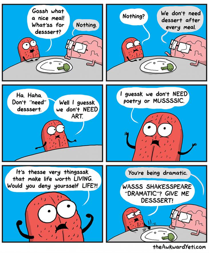 Heart versus the Brain Comics