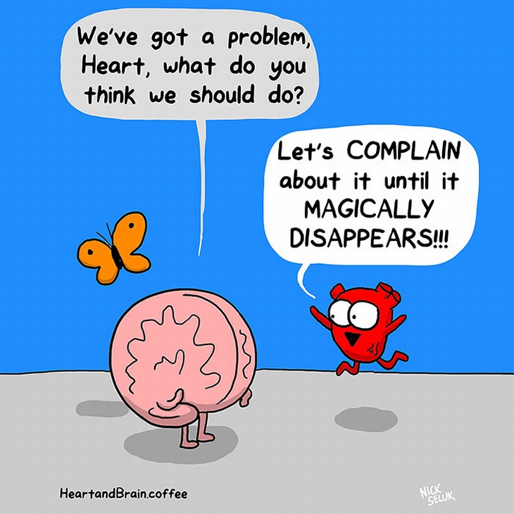 Heart versus the Brain Comics