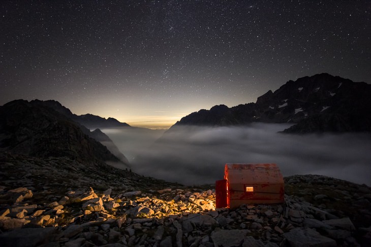 Alps Photography Bertero The Mysticism Of The Night