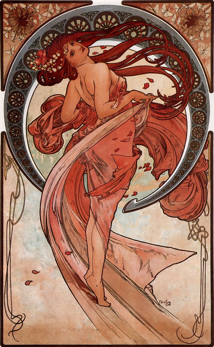 The Arts - Dance (1898) Alphonse Mucha