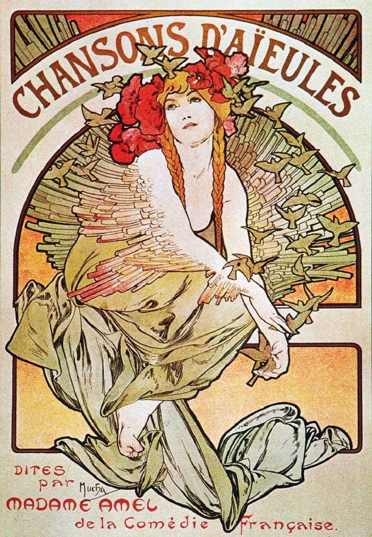 Chansons d'aieules Alphonse Mucha