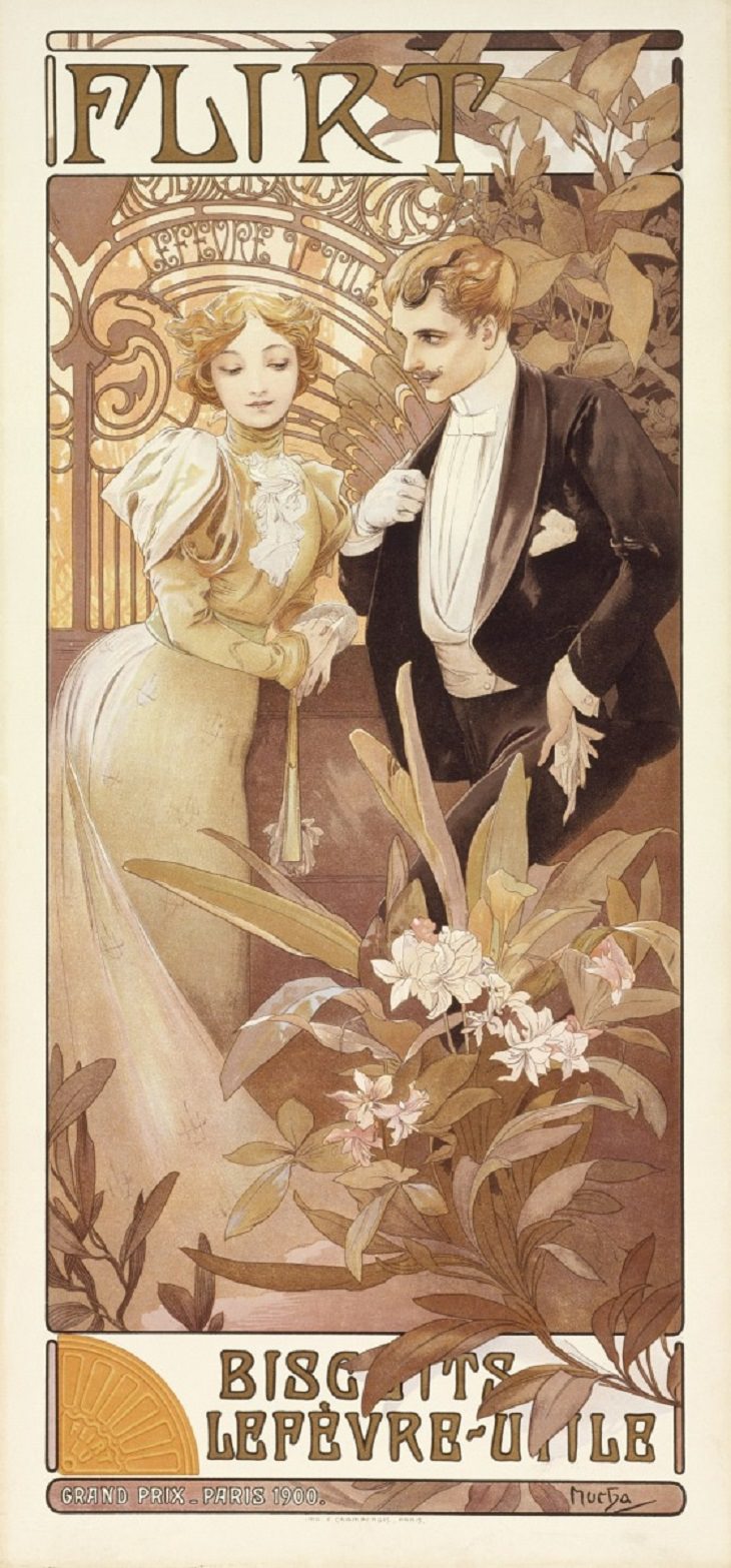 flirt Alphonse Mucha