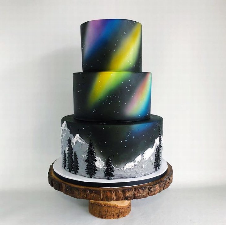 cakes by Darsi aurora borealis