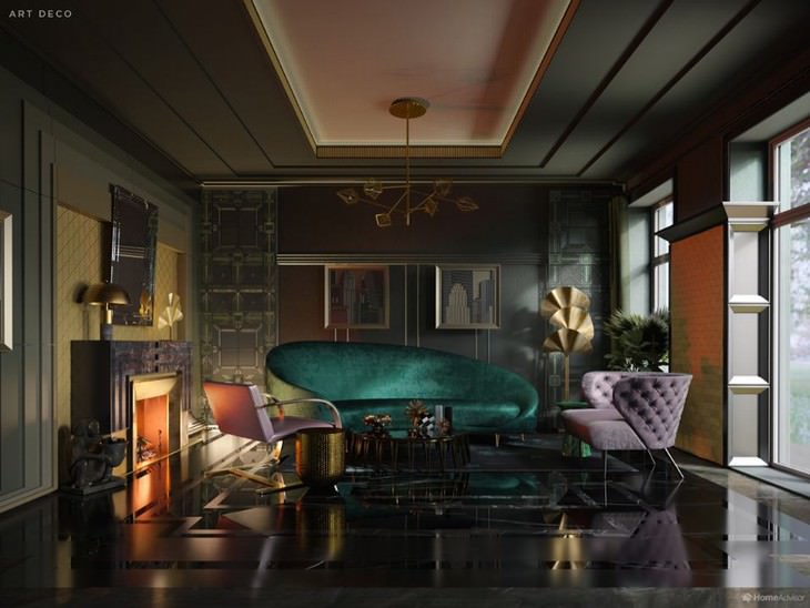 500 Years of Living Room Design Home Advisor Art Deco