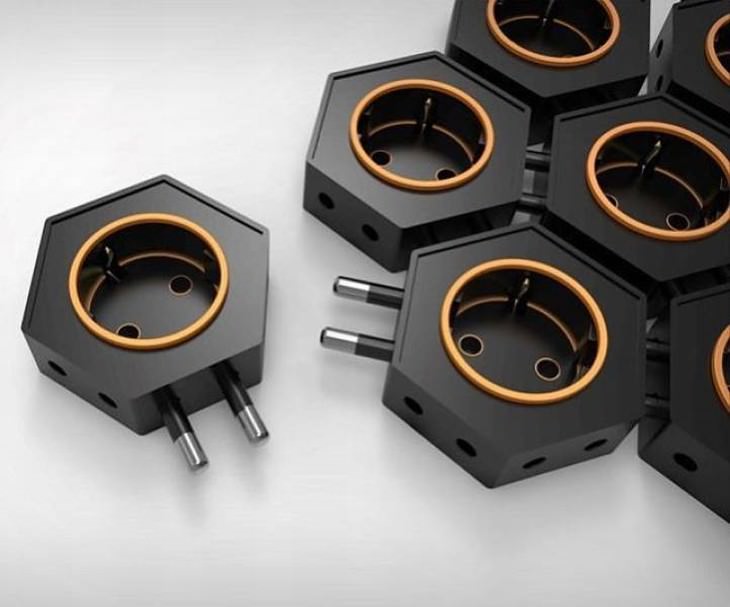 useful design innovations honeycomb-looking strip power cord