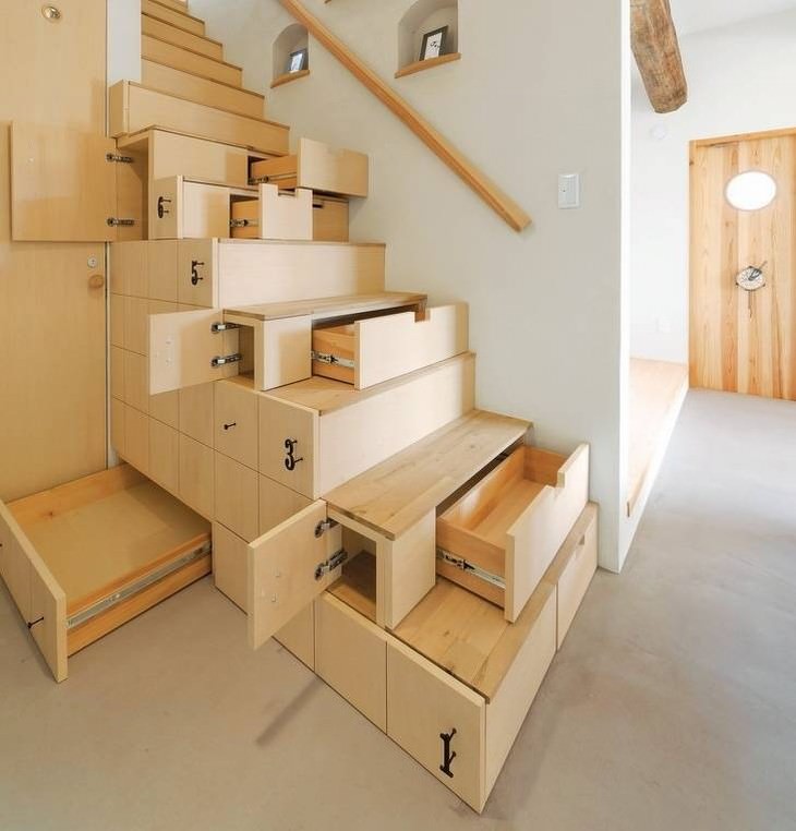 useful design innovations staircase storage