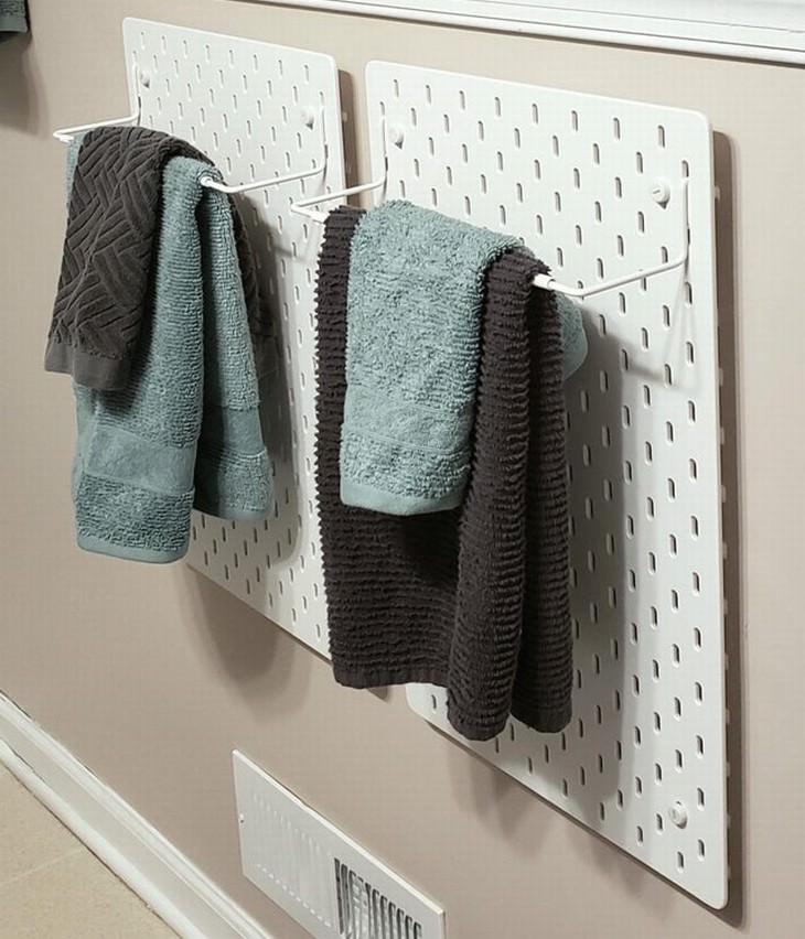 Organization Hacks to Declutter Your Closet pegboard